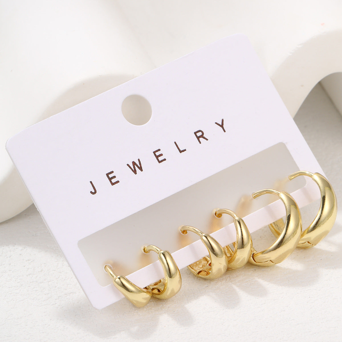 Wholesale Simple large earrings, high-end niche